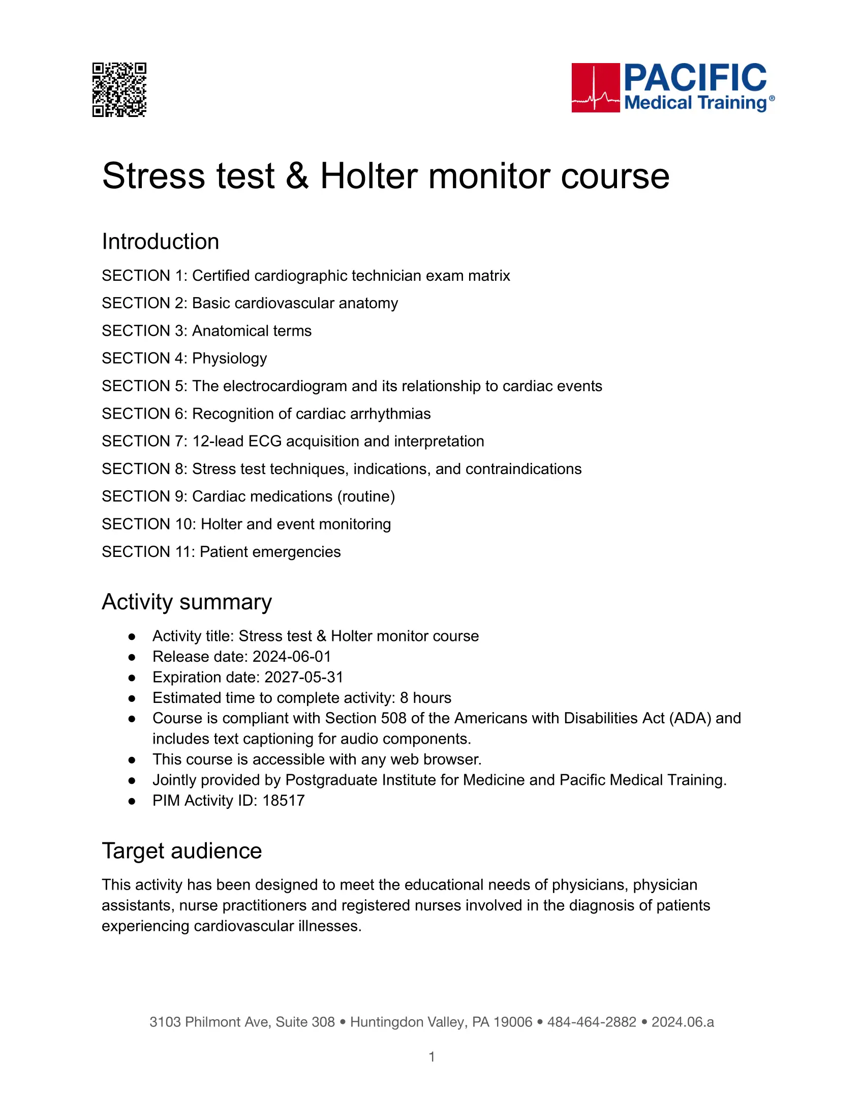 Online ECG