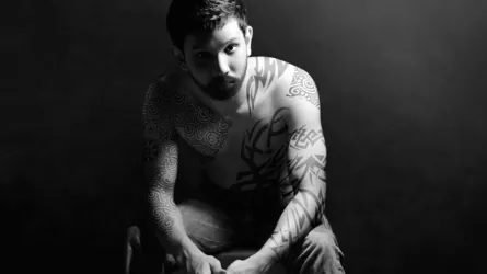 simple chest tattoo
